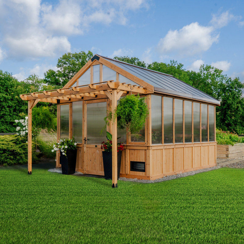 Backyard Discovery Bellerose XL 13' x 11' Cedar Wood and